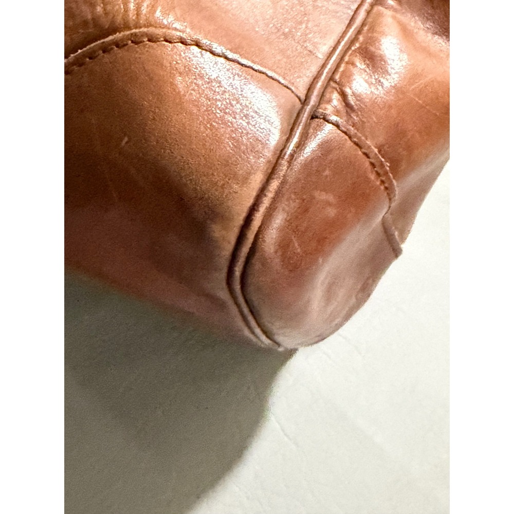 Ralph Lauren Leather Duffel Bag Unisex Large Brown Good Vintage Heritage Crest - Picture 4 of 16